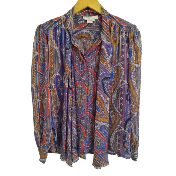 Vtg Secretary Blouse - Picture 3 of 5